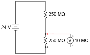 realizarea unui subcircuit între volmetru şi componentul asupra cărei se face măsurarea tensiunii 00157.png