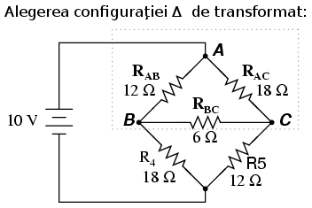 punte electrică dezechilibrată alegerea configuraţiei Δ de transformat în Y 00252.png