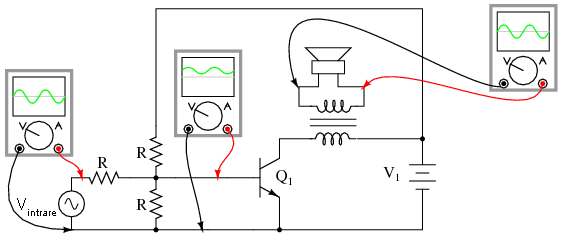 conectarea colectorului tranzistorului la difuzor prin intermediul unui condensator de cuplaj 03140.png