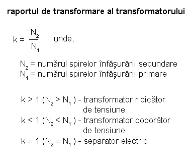 formula matematică de calcul al raportului de transformare al transformatorului electric raport_transformare.png